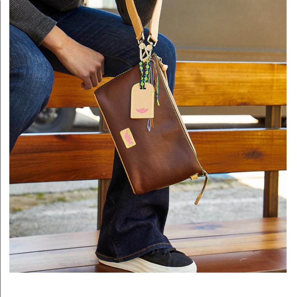 Consuela Magdalena Brown Leather Handbag.